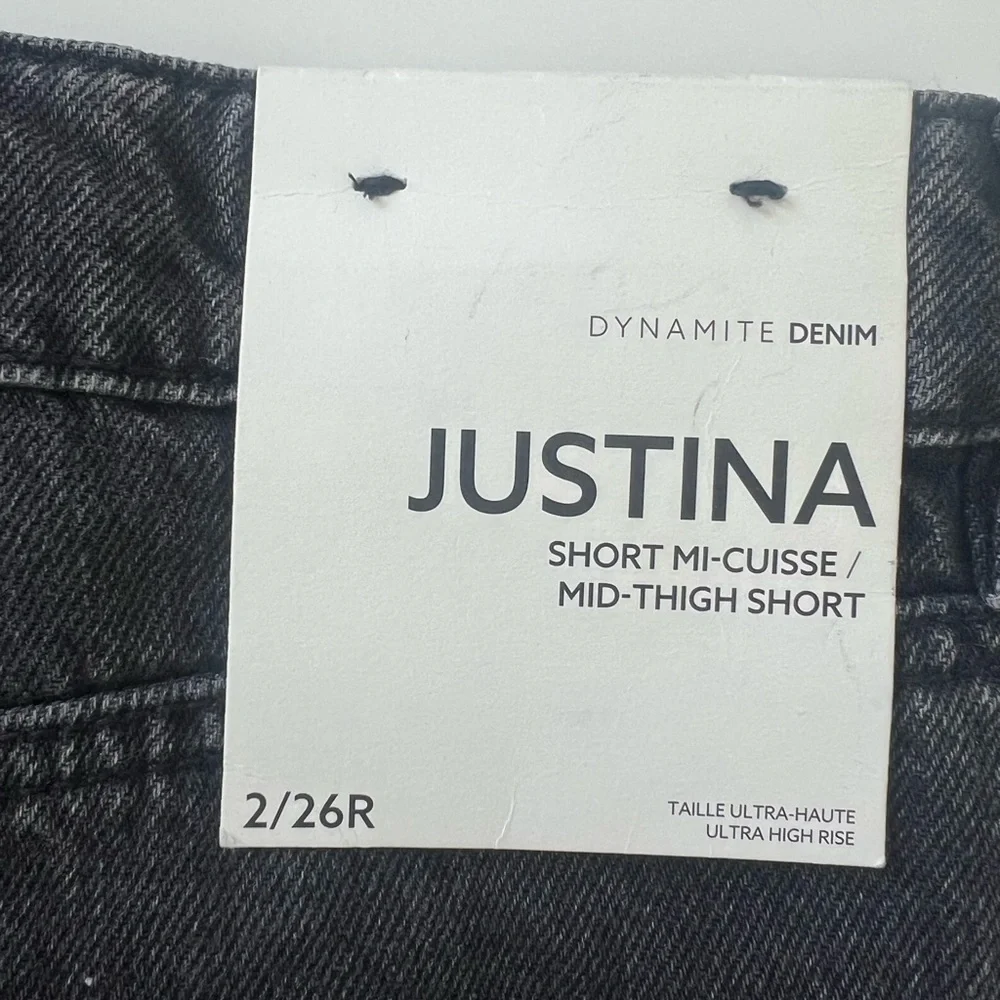 NWT Black Denim Women's Shorts - Picture 4 of 5